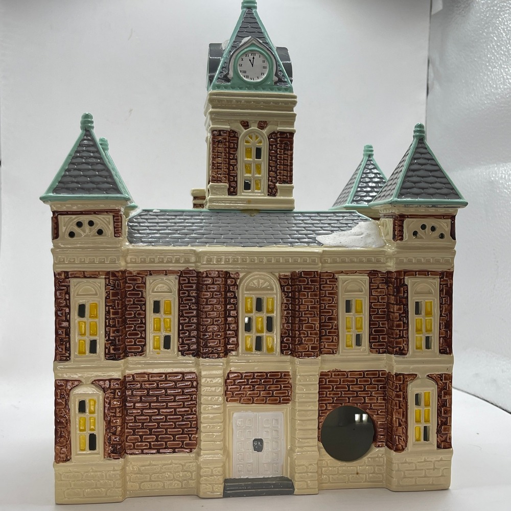 Department 56 Snow Village County Courthouse 1884 Lighted Building 5144-6 1989 - Picture 4 of 7